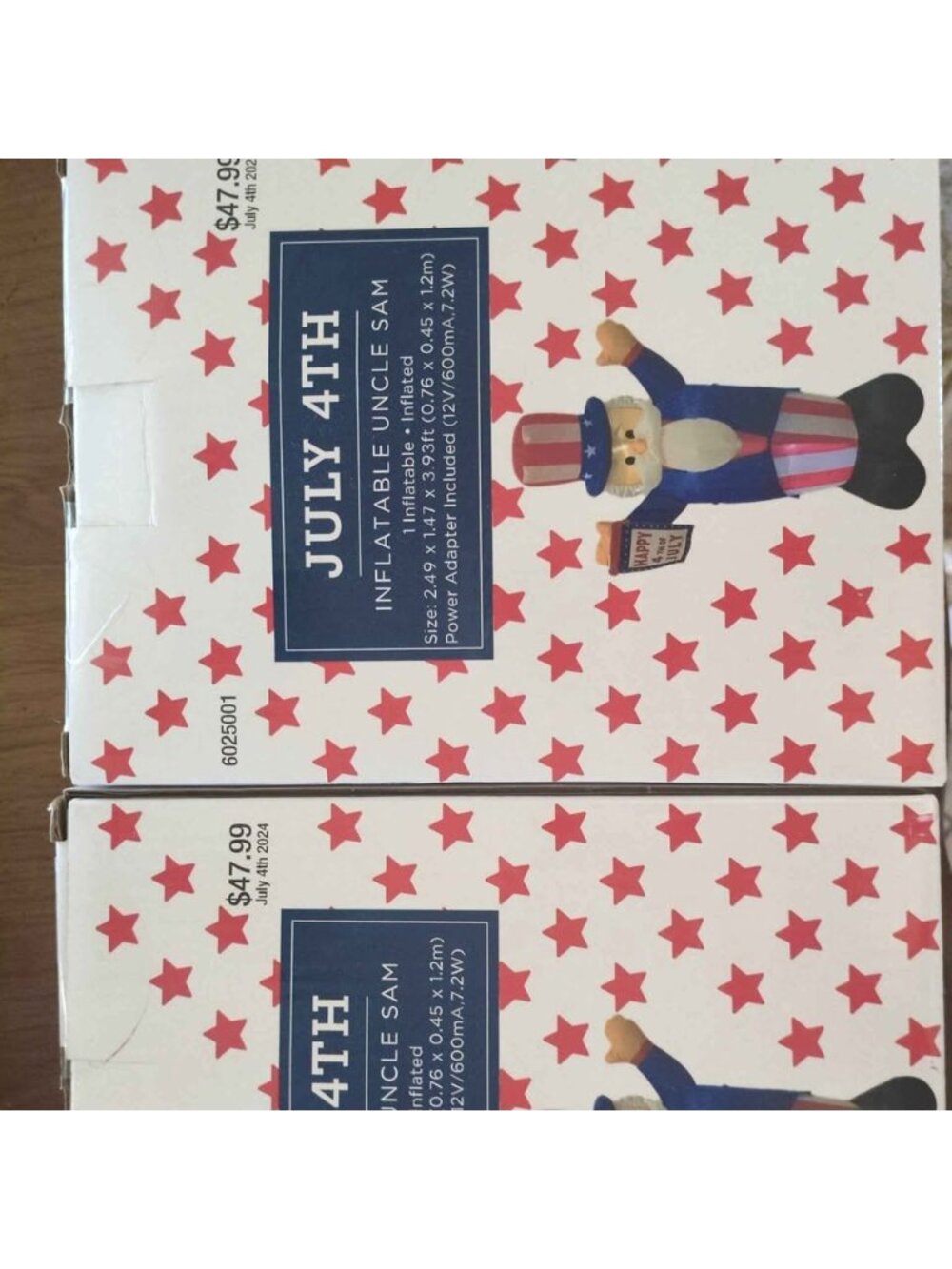 July 4th inflatable Uncle Sam decoration Set of 2 4th of July America USA